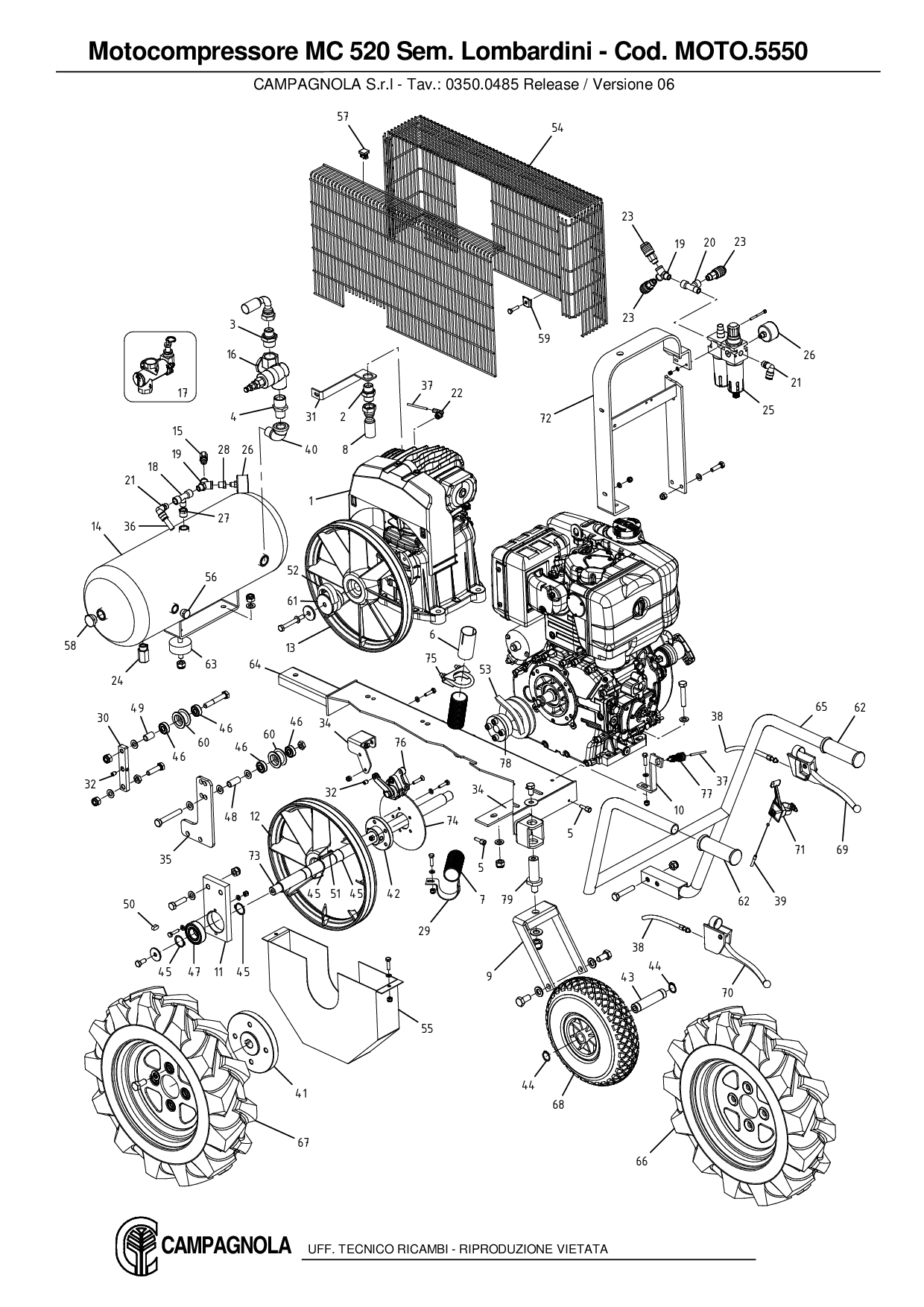 MOTO.5550_Motocompressore MC 520 Sem. Lombardini
